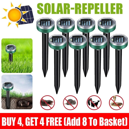 Solar ultrasonic deterrent - solar,