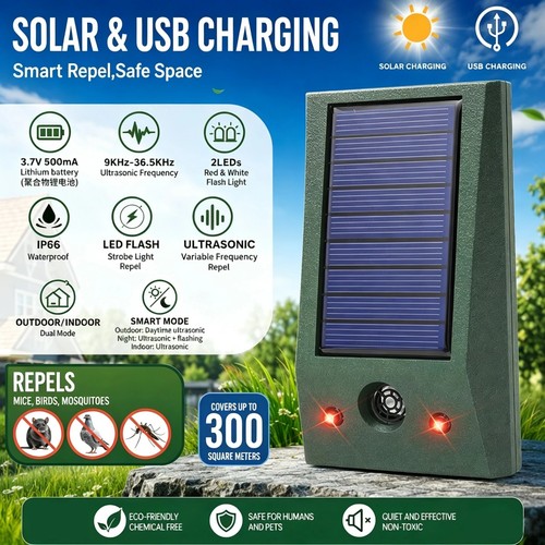 Solar ultrasonic garden - ultrasonic,