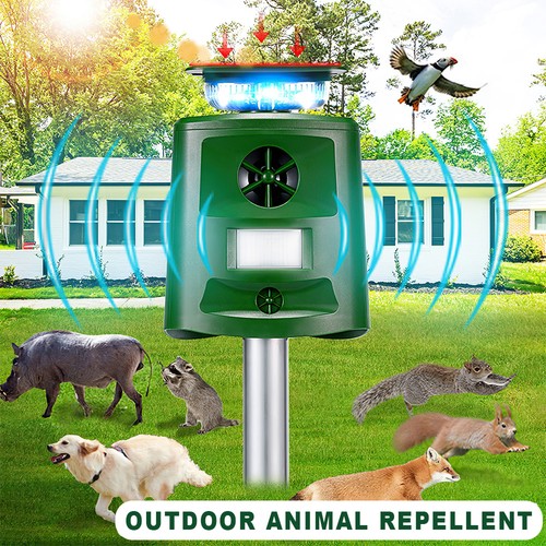 Ultrasonic solar cat repellent - ultrasonic,