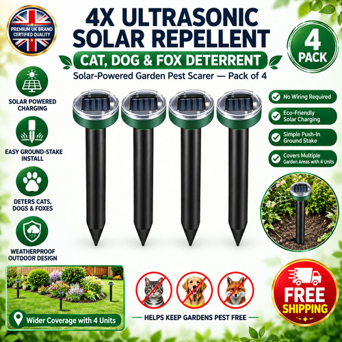 Ultrasonic solar cat dog - ultrasonic,