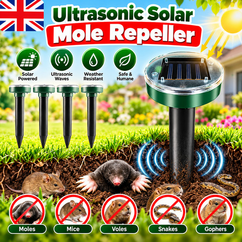 Ultrasonic solar cat dog - ultrasonic,
